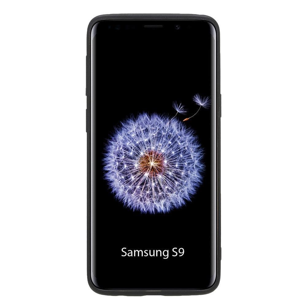 Samsung Galaxy S9 Series Genuine Leather Flexible Back Cover with Stand