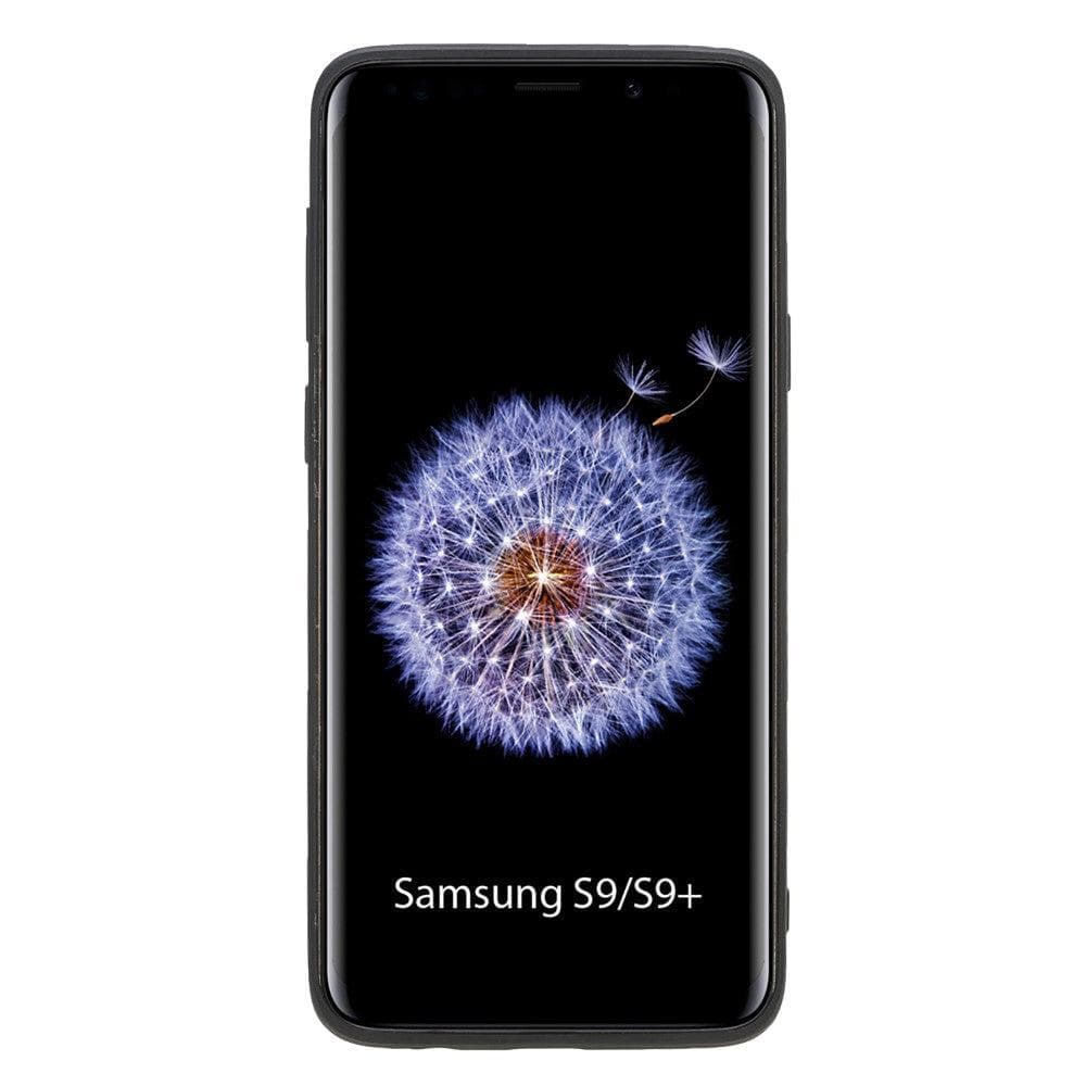 Samsung Galaxy S9 Series Genuine Leather Flexible Back Cover with Stand