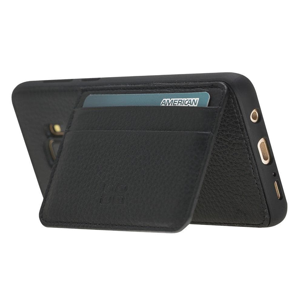 Samsung Galaxy S9 Series Genuine Leather Flexible Back Cover with Stand