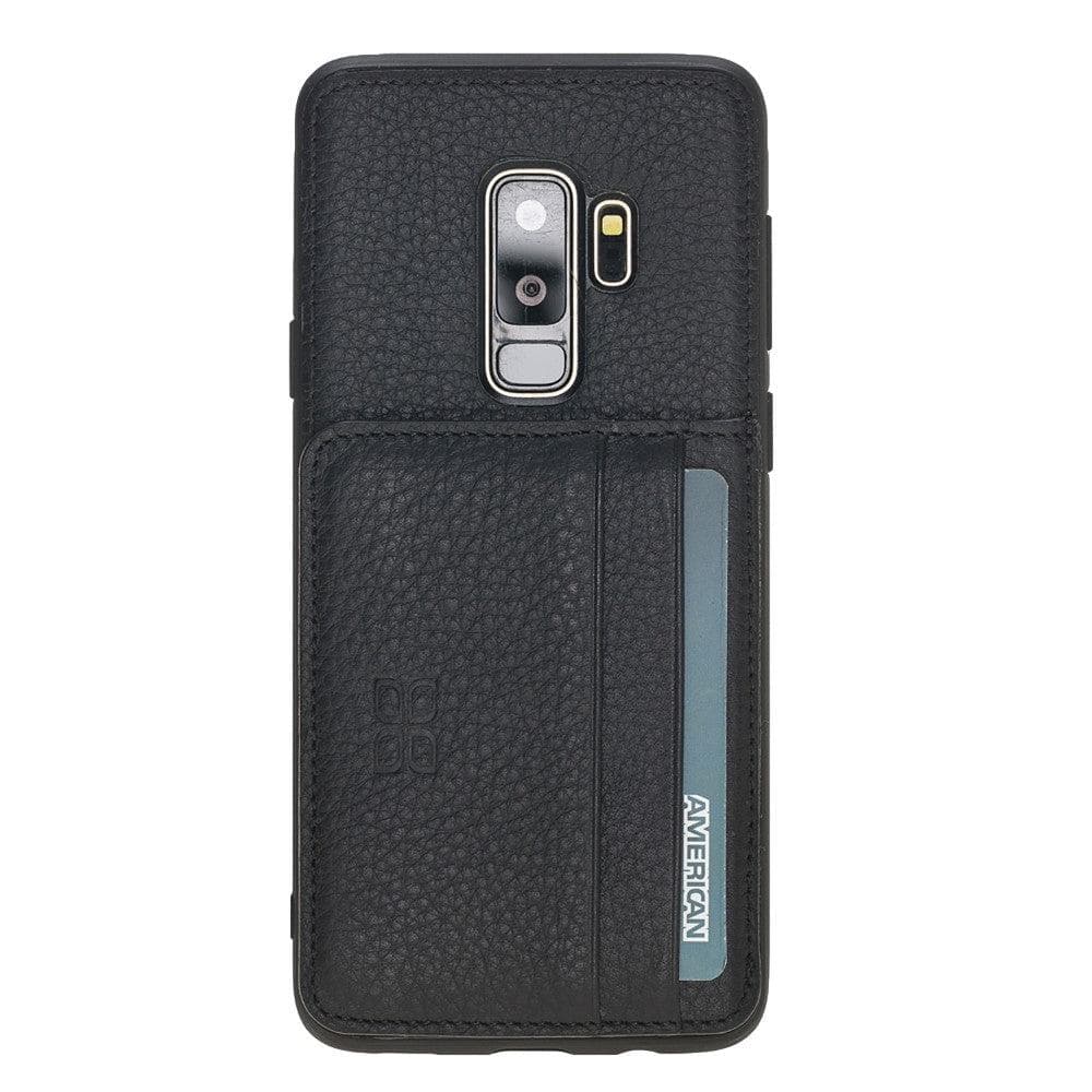 Samsung Galaxy S9 Series Genuine Leather Flexible Back Cover with Stand
