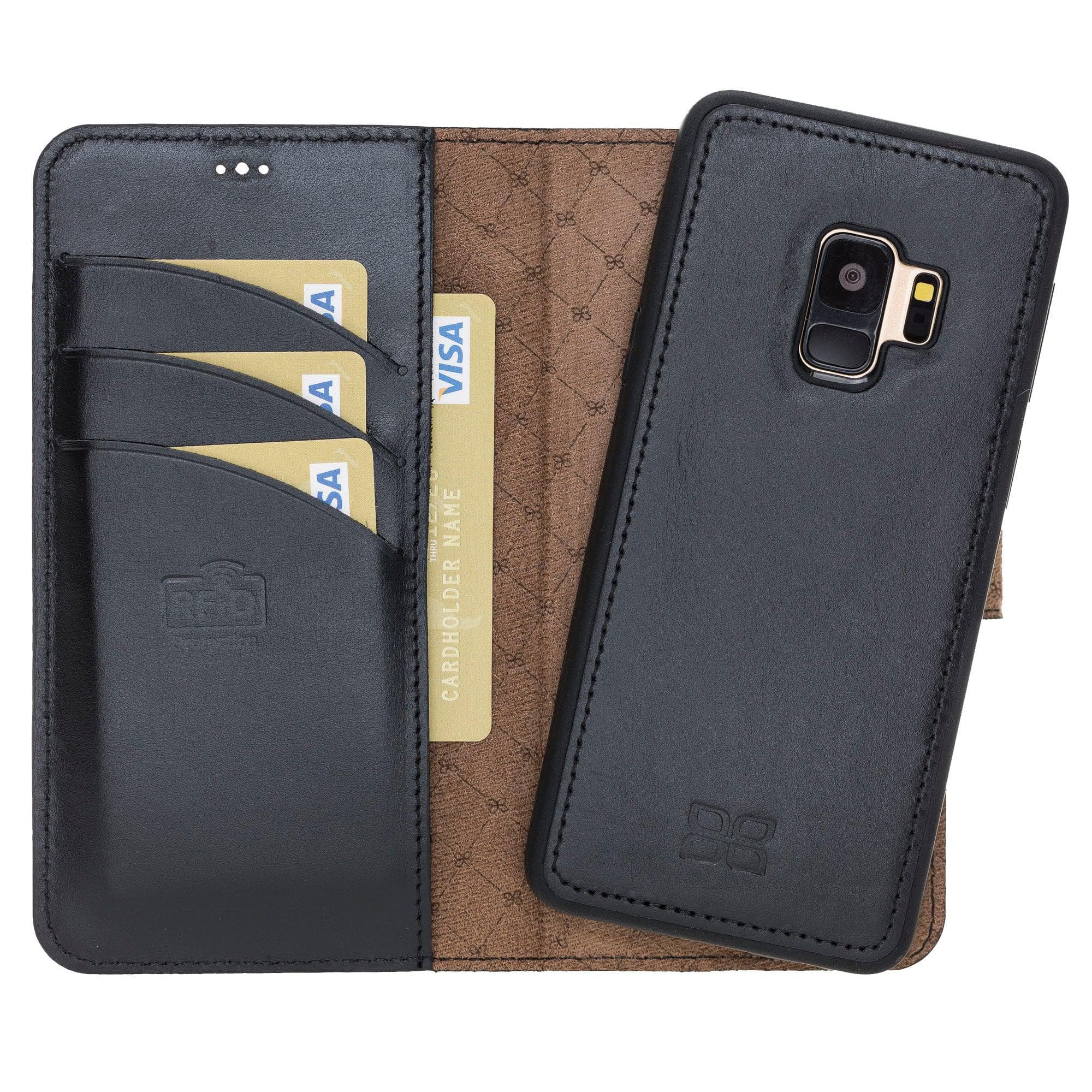 Samsung Galaxy S9 Series Genuine Leather Detachble Magic Wallet Case