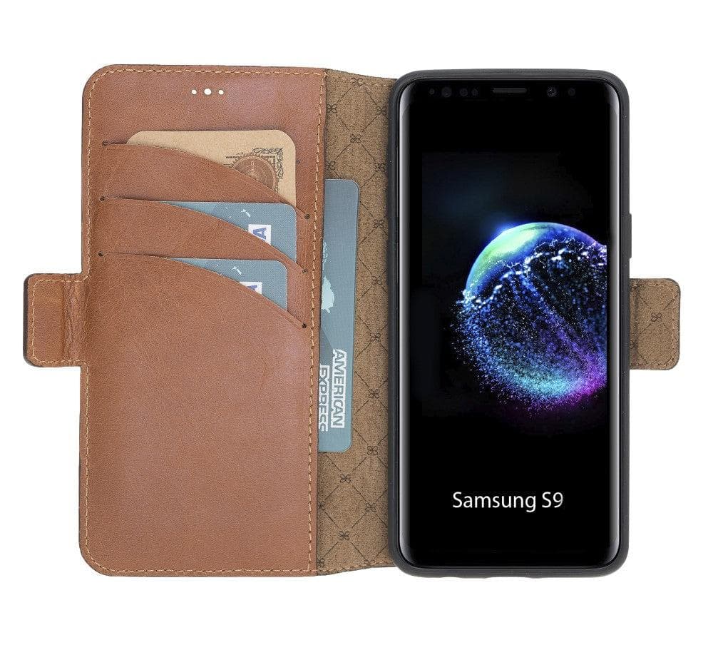 Samsung Galaxy S9 Series Genuine Leather Wallet Folio Case