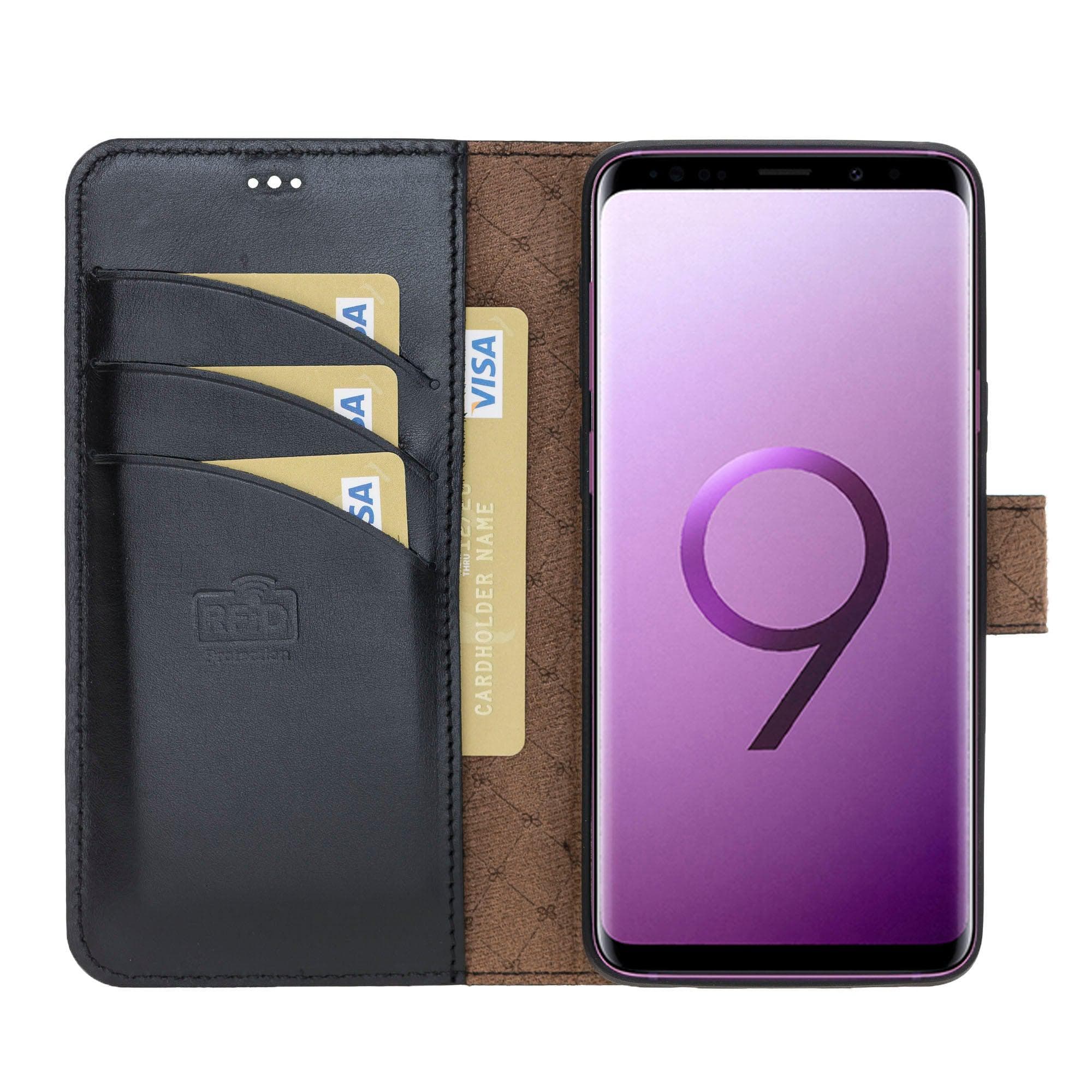 Samsung Galaxy S9 Series Genuine Leather Wallet Folio Case