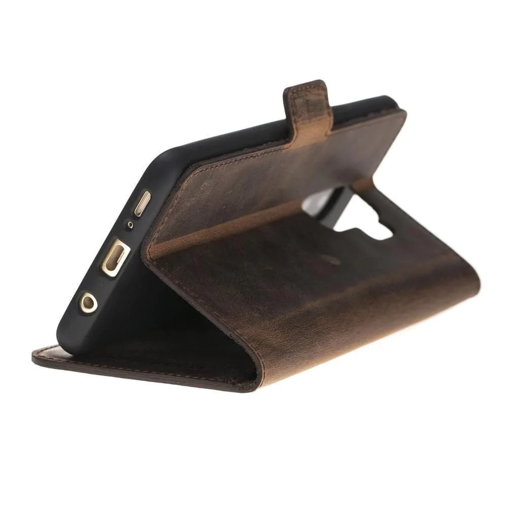 Samsung Galaxy S9 Series Genuine Leather Wallet Folio Case