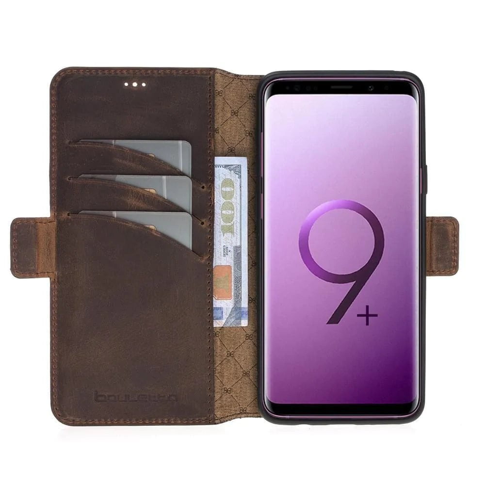 Samsung Galaxy S9 Series Genuine Leather Wallet Folio Case