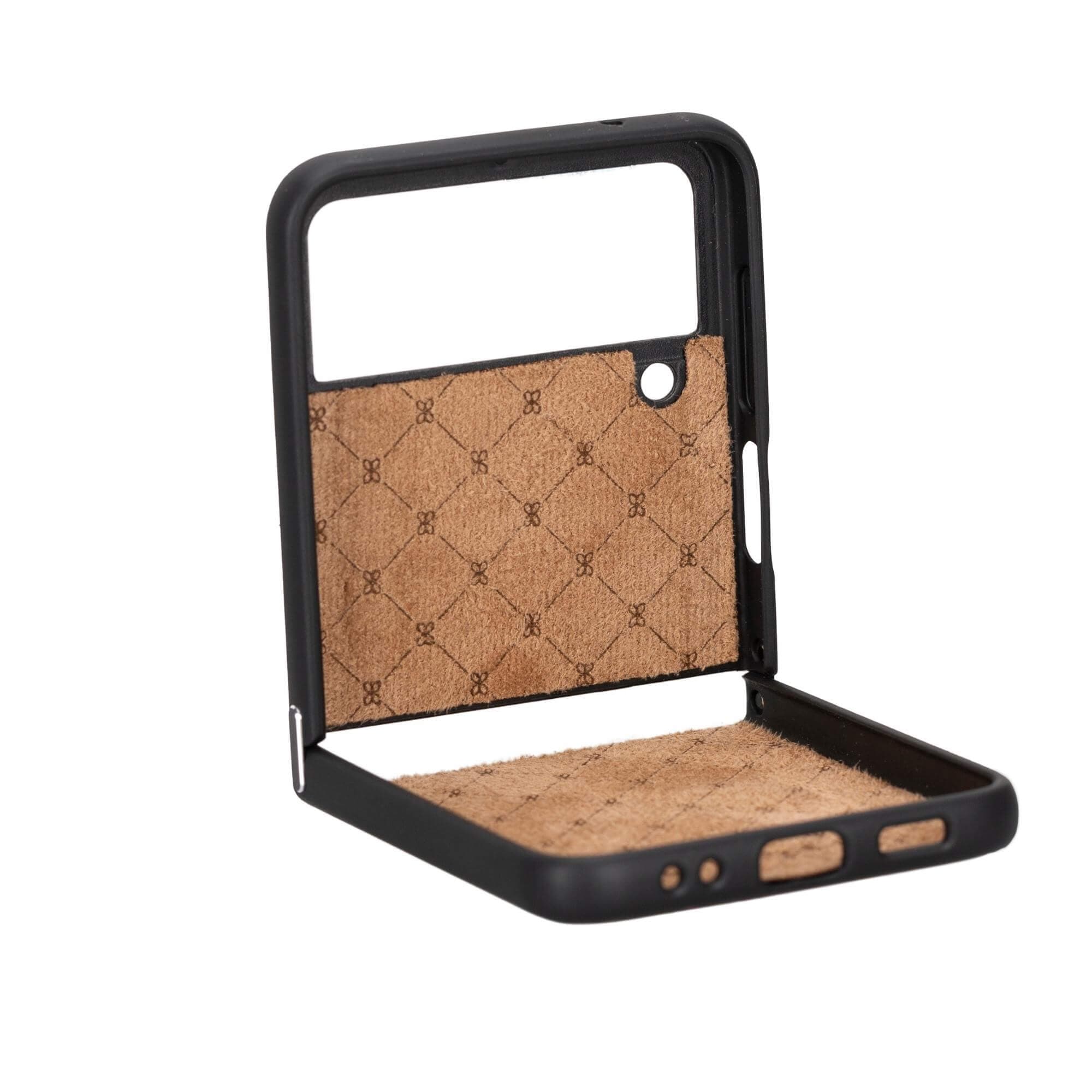 Samsung Galaxy Z Flip 4 Genuine Leather Back Cover Case