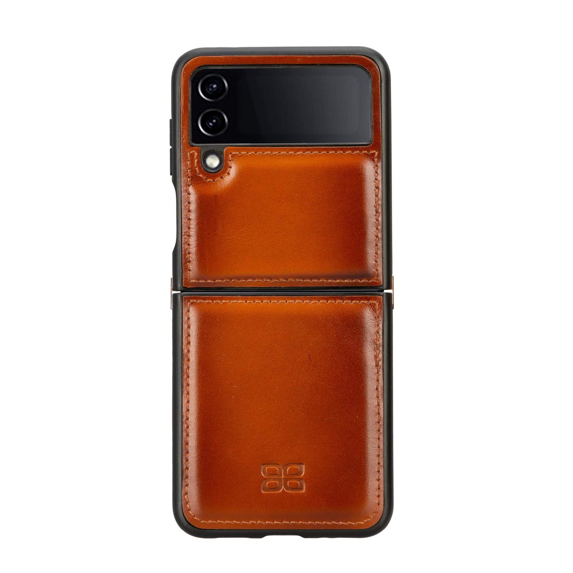 Samsung Galaxy Z Flip 4 Genuine Leather Back Cover Case