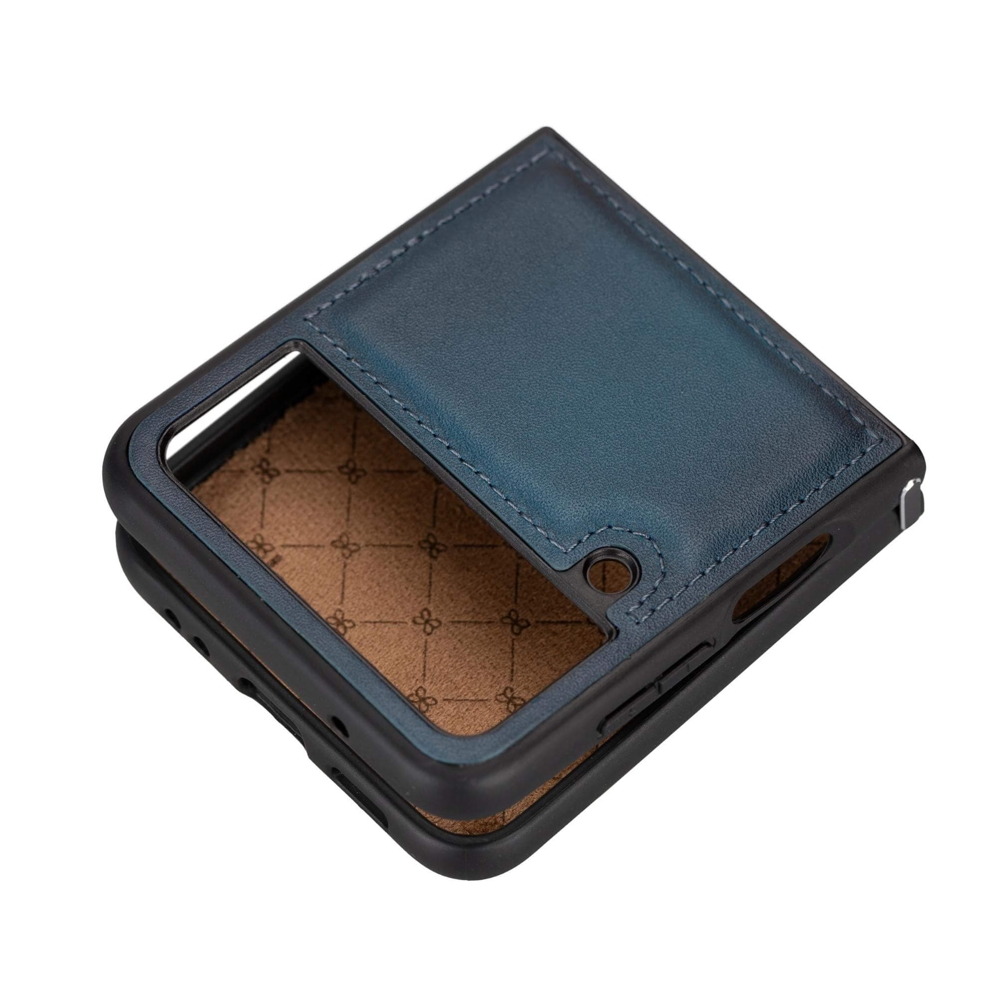 Samsung Galaxy Z Flip 4 Genuine Leather Back Cover Case