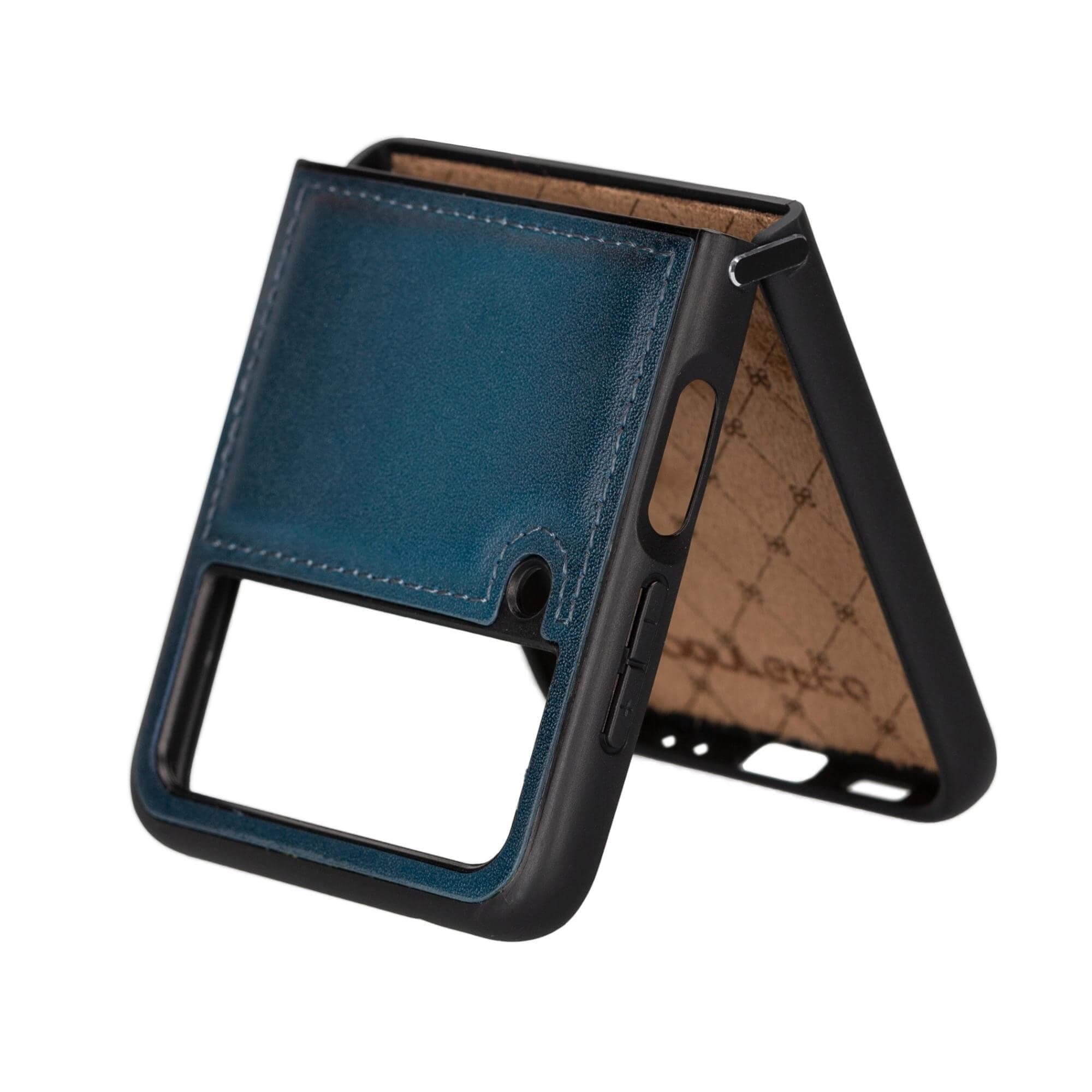 Samsung Galaxy Z Flip 4 Genuine Leather Back Cover Case