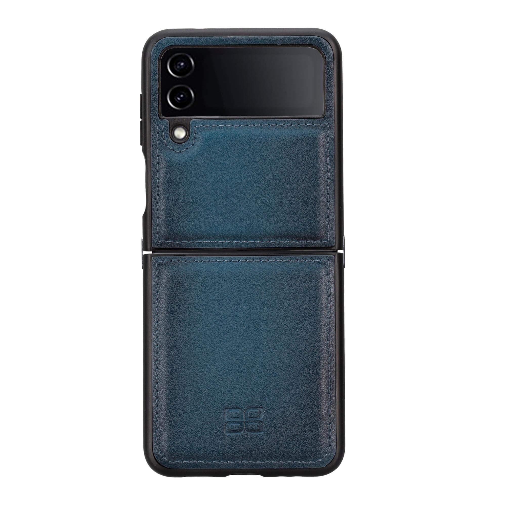 Samsung Galaxy Z Flip 4 Genuine Leather Back Cover Case