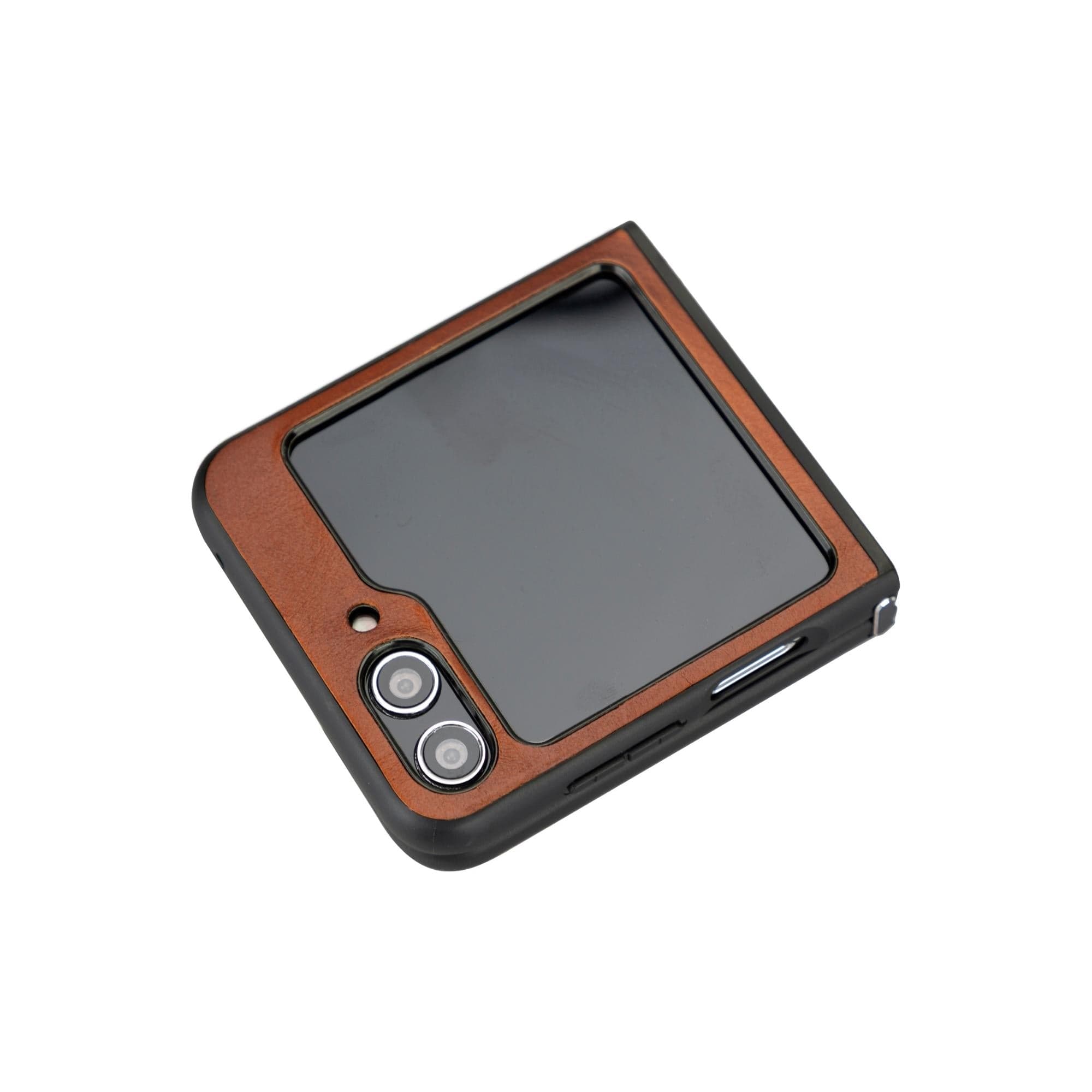 Samsung Galaxy Z Flip 5 Genuine Leather Back Cover Case