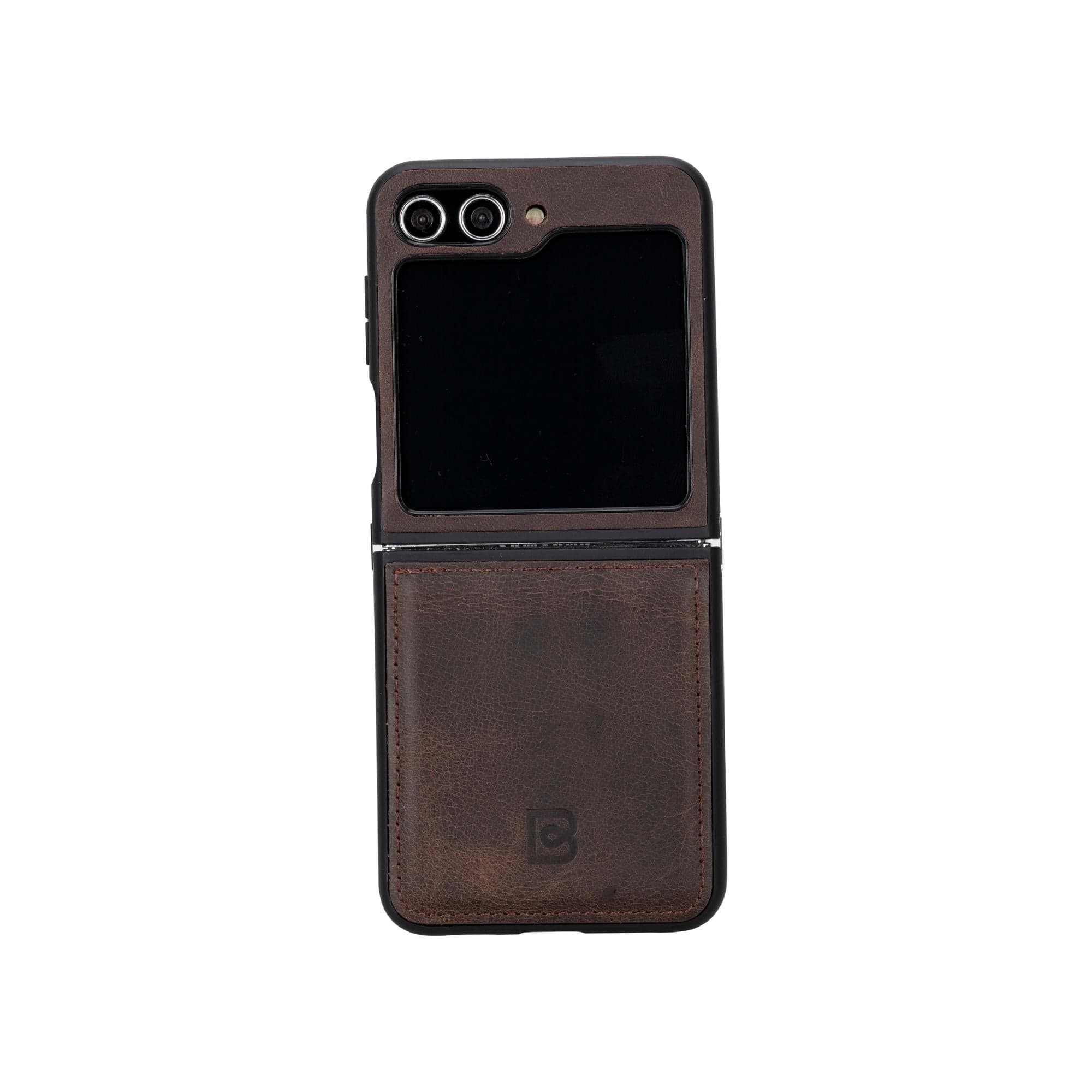 Samsung Galaxy Z Flip 5 Genuine Leather Back Cover Case