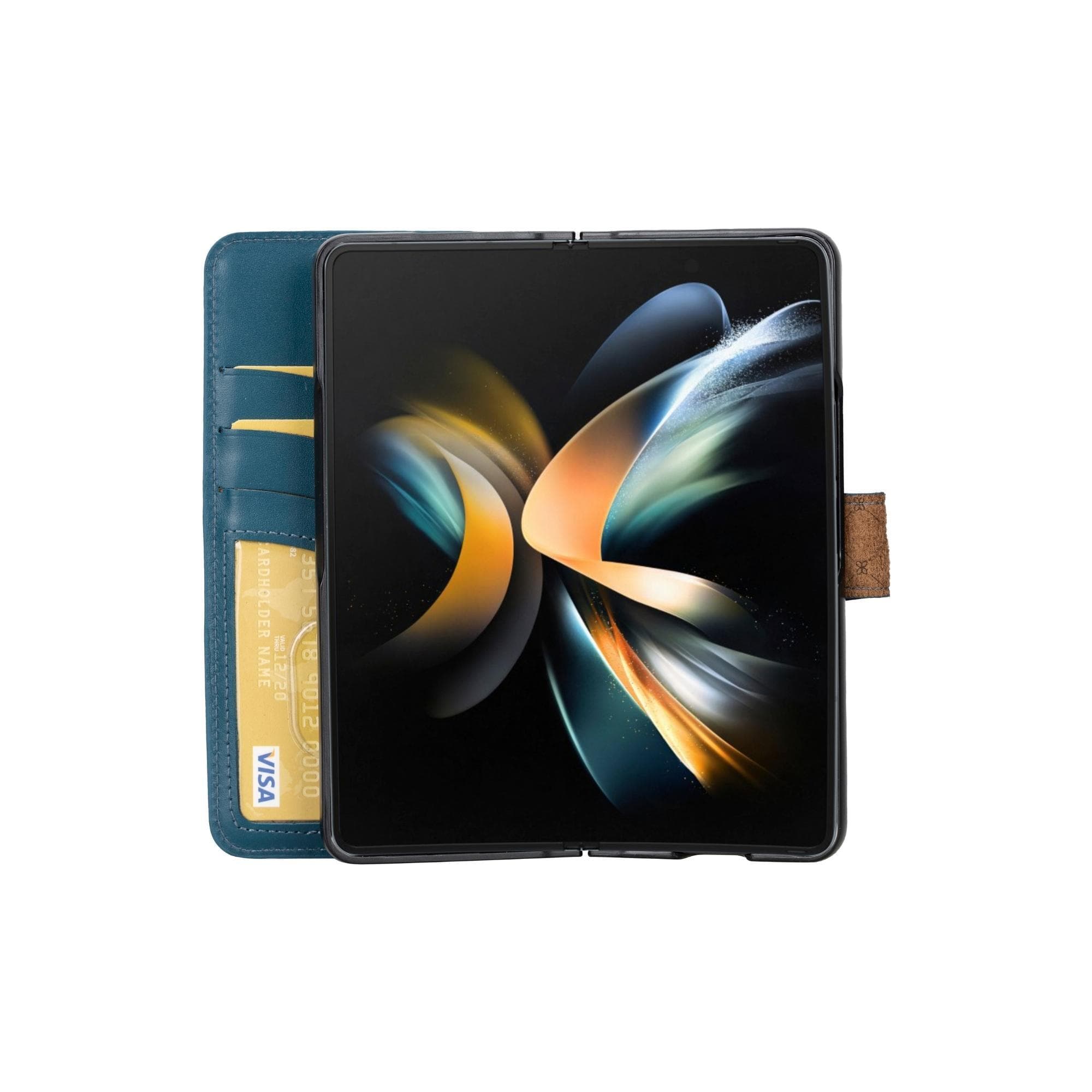 Samsung Galaxy Z Fold 5 Genuine Leather Wallet Cases