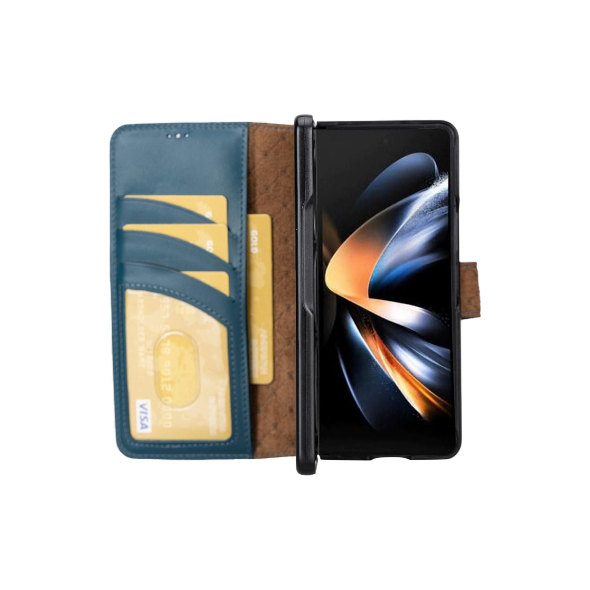 Samsung Galaxy Z Fold 5 Genuine Leather Wallet Cases
