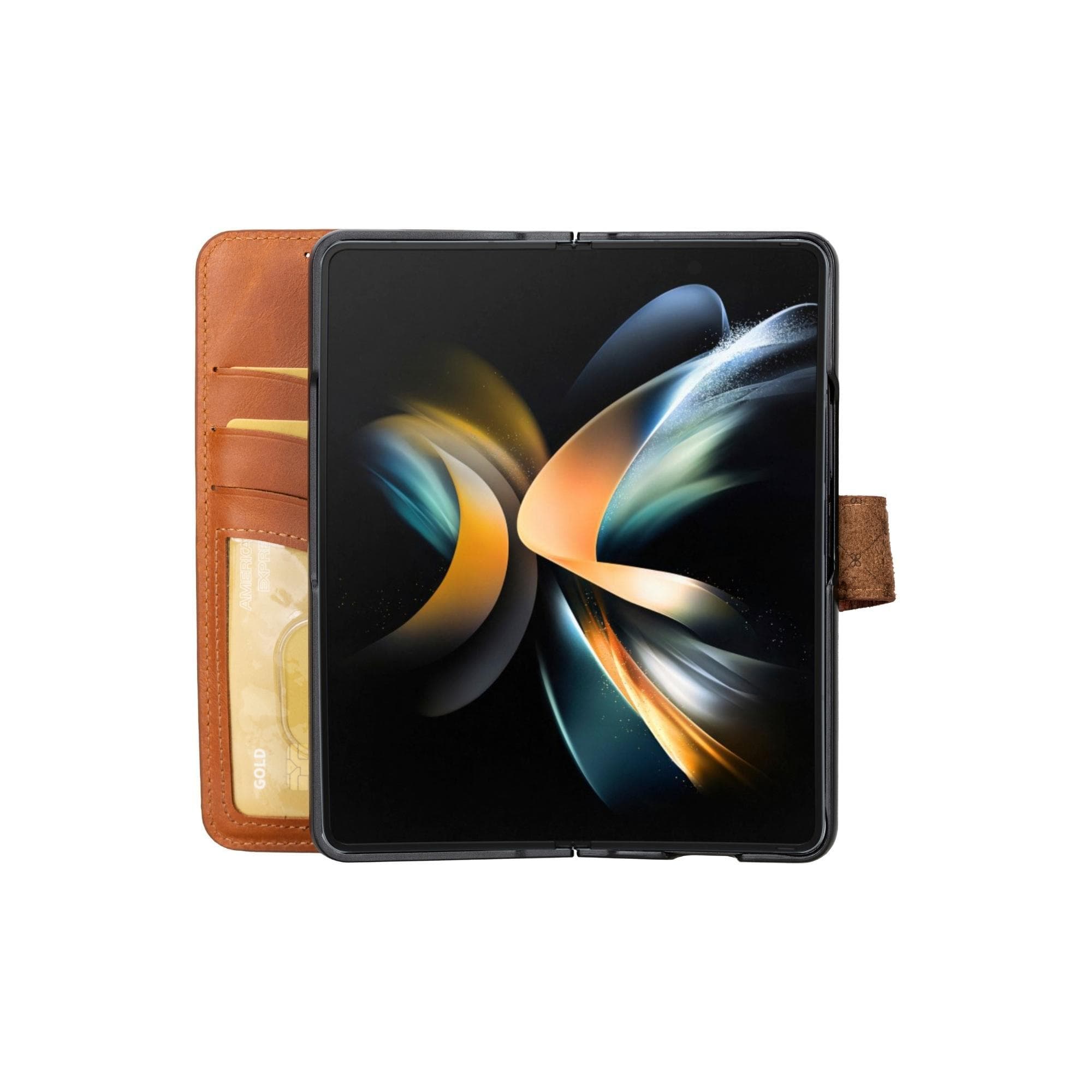Samsung Galaxy Z Fold 5 Genuine Leather Wallet Cases