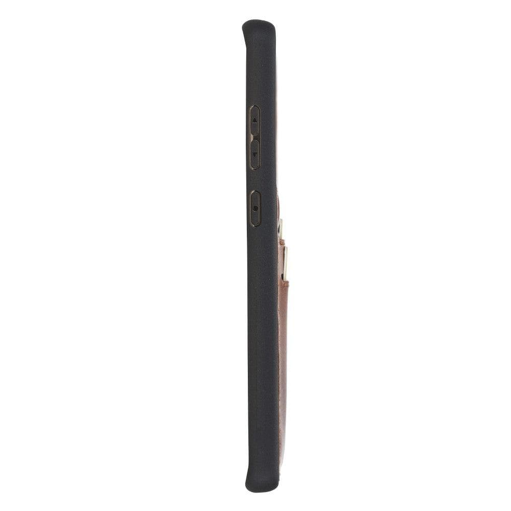 Samsung Galaxy S20 Series Genuine Leather flexiable Back Cover With Card Holder Case