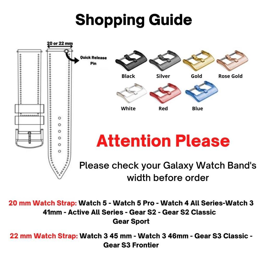 Geflochtenes Samsung Galaxy-Uhrenarmband aus echtem Leder