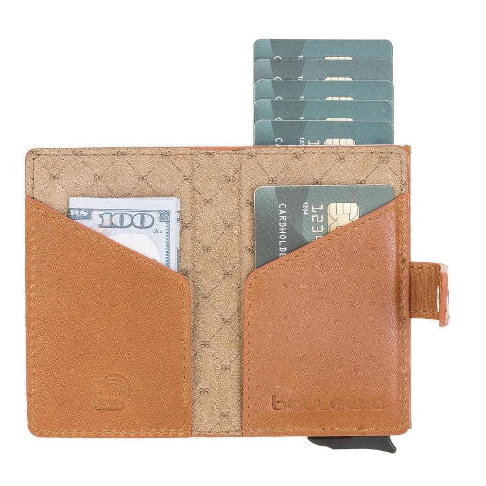 Terry Leather Coin Mechanical Card Holder