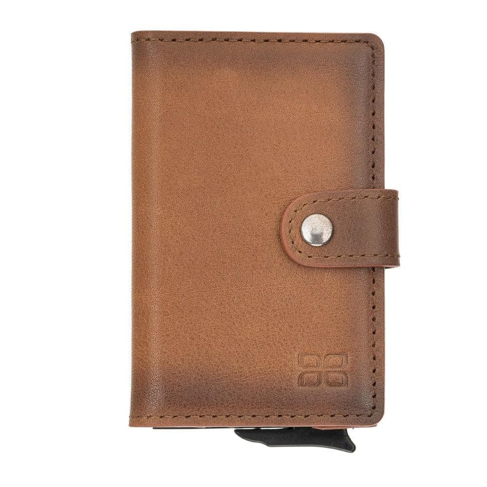 Terry Leather Coin Mechanical Card Holder