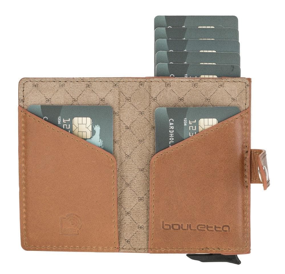Terry Leather Coin Mechanical Card Holder