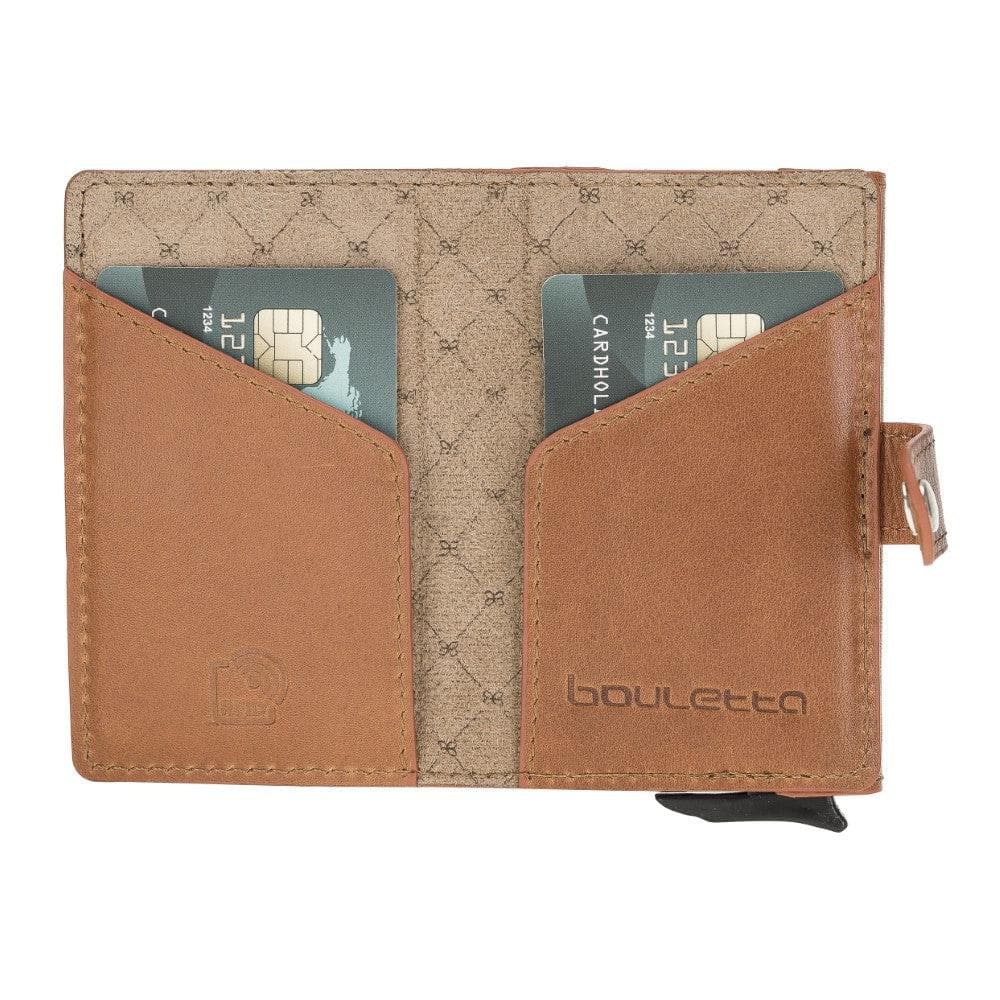 Terry Leather Coin Mechanical Card Holder