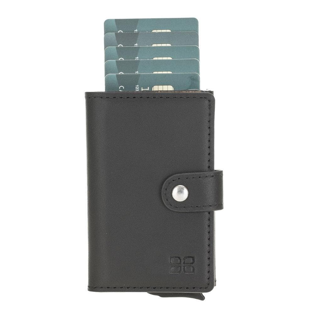 Terry Leather Coin Mechanical Card Holder