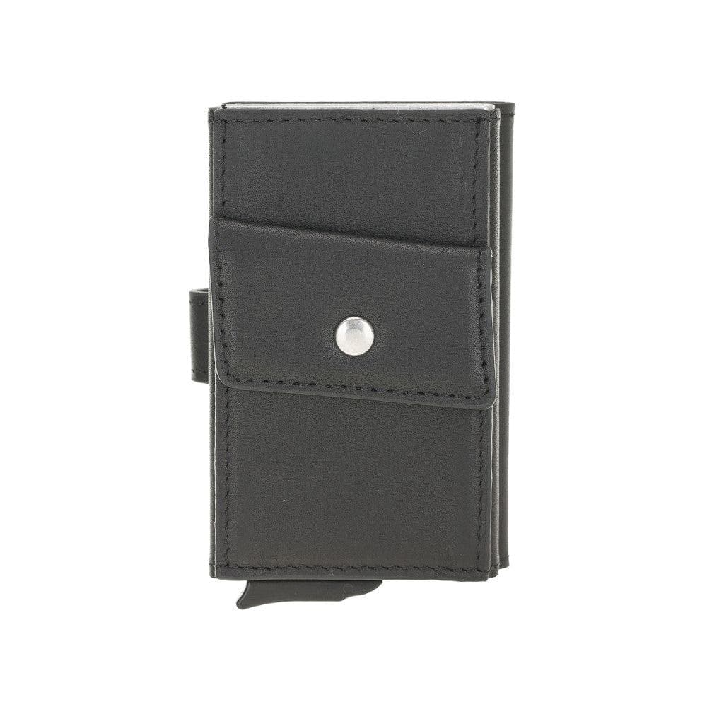 Terry Leather Coin Mechanical Card Holder