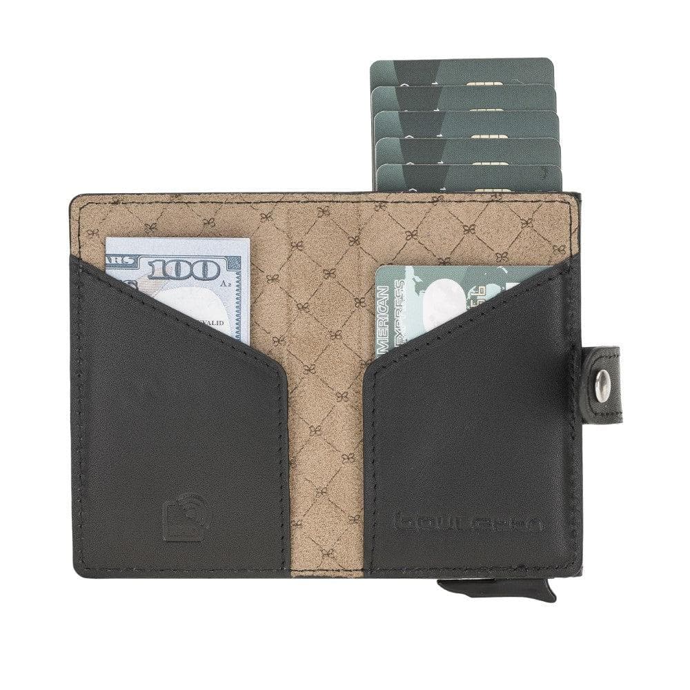 Terry Leather Coin Mechanical Card Holder