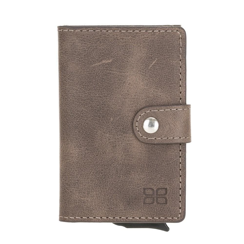 Terry Leather Coin Mechanical Card Holder