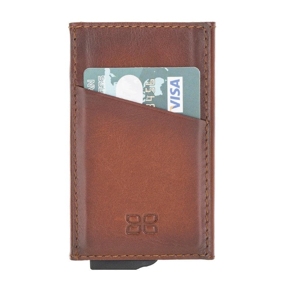 Torres Genuine Leather Mechanical Card Holder