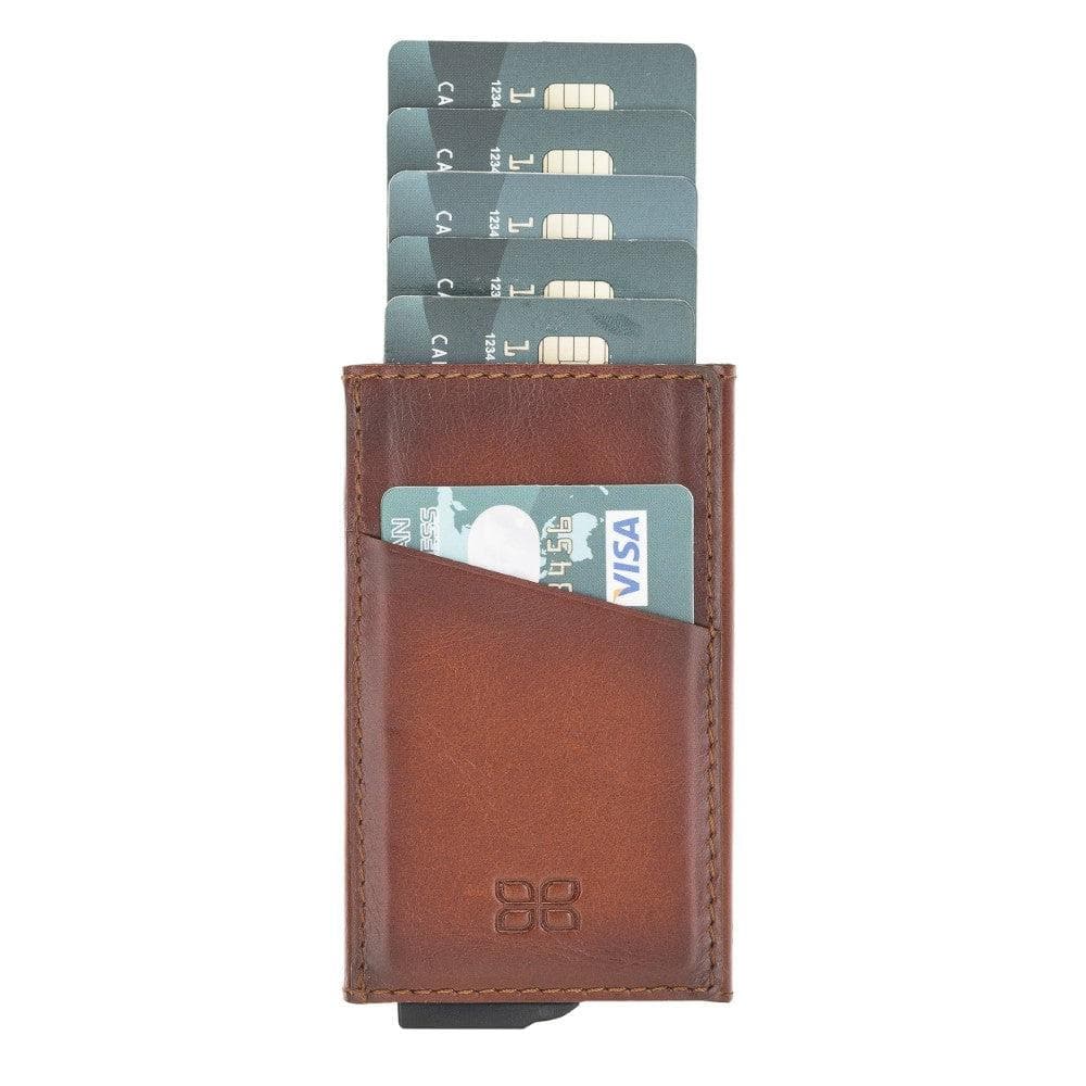 Torres Genuine Leather Mechanical Card Holder