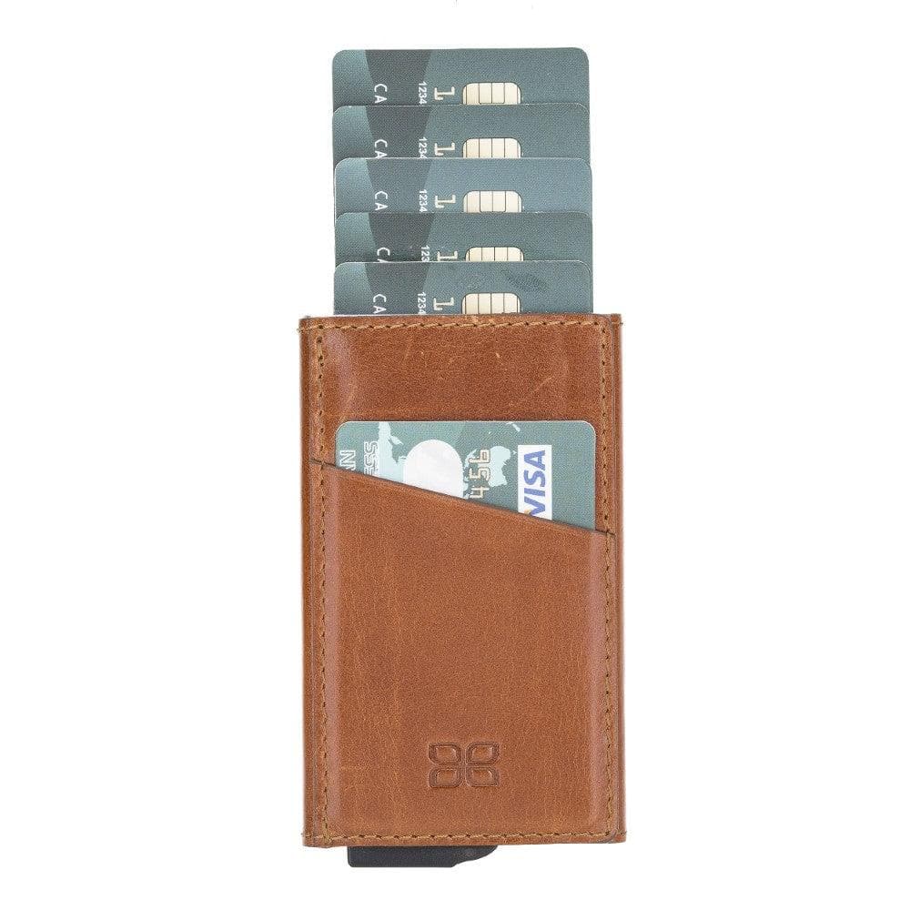 Torres Genuine Leather Mechanical Card Holder