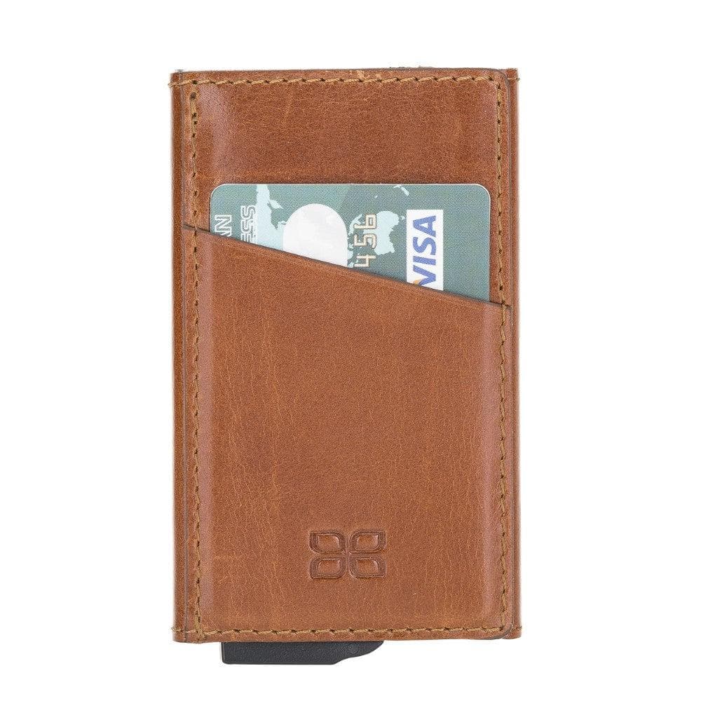 Torres Genuine Leather Mechanical Card Holder