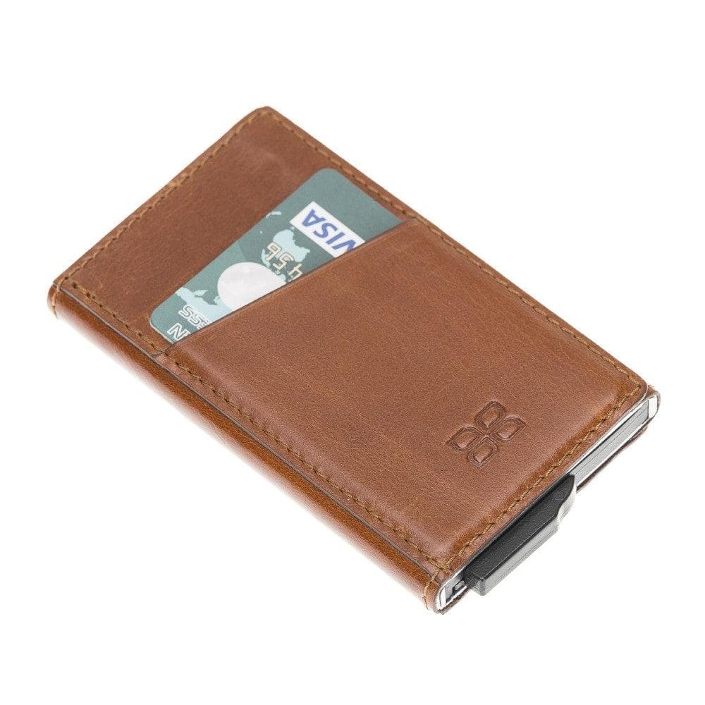 Torres Genuine Leather Mechanical Card Holder