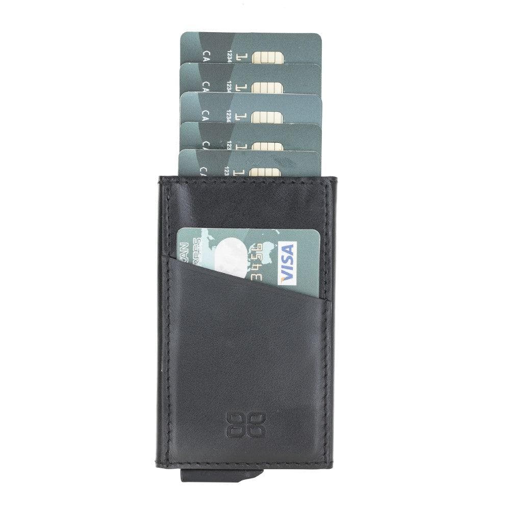 Torres Genuine Leather Mechanical Card Holder