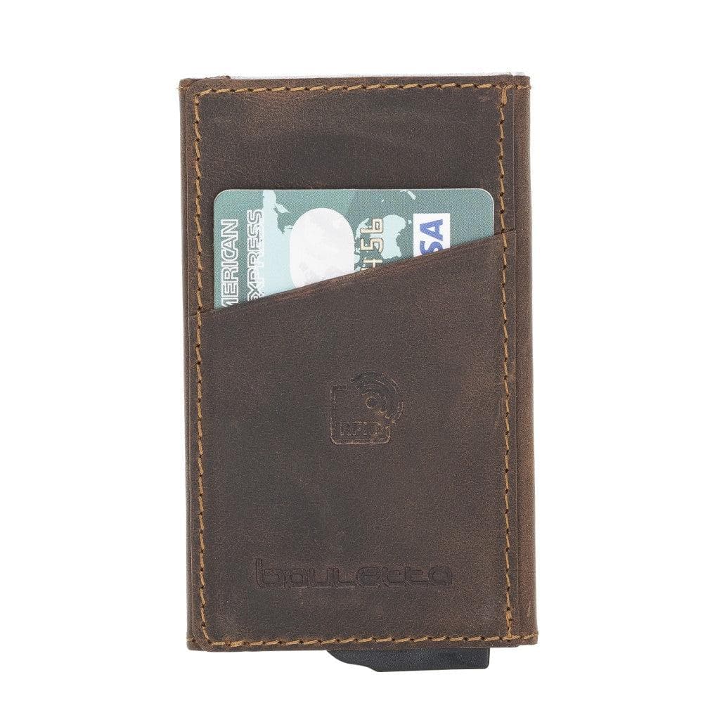 Torres Genuine Leather Mechanical Card Holder