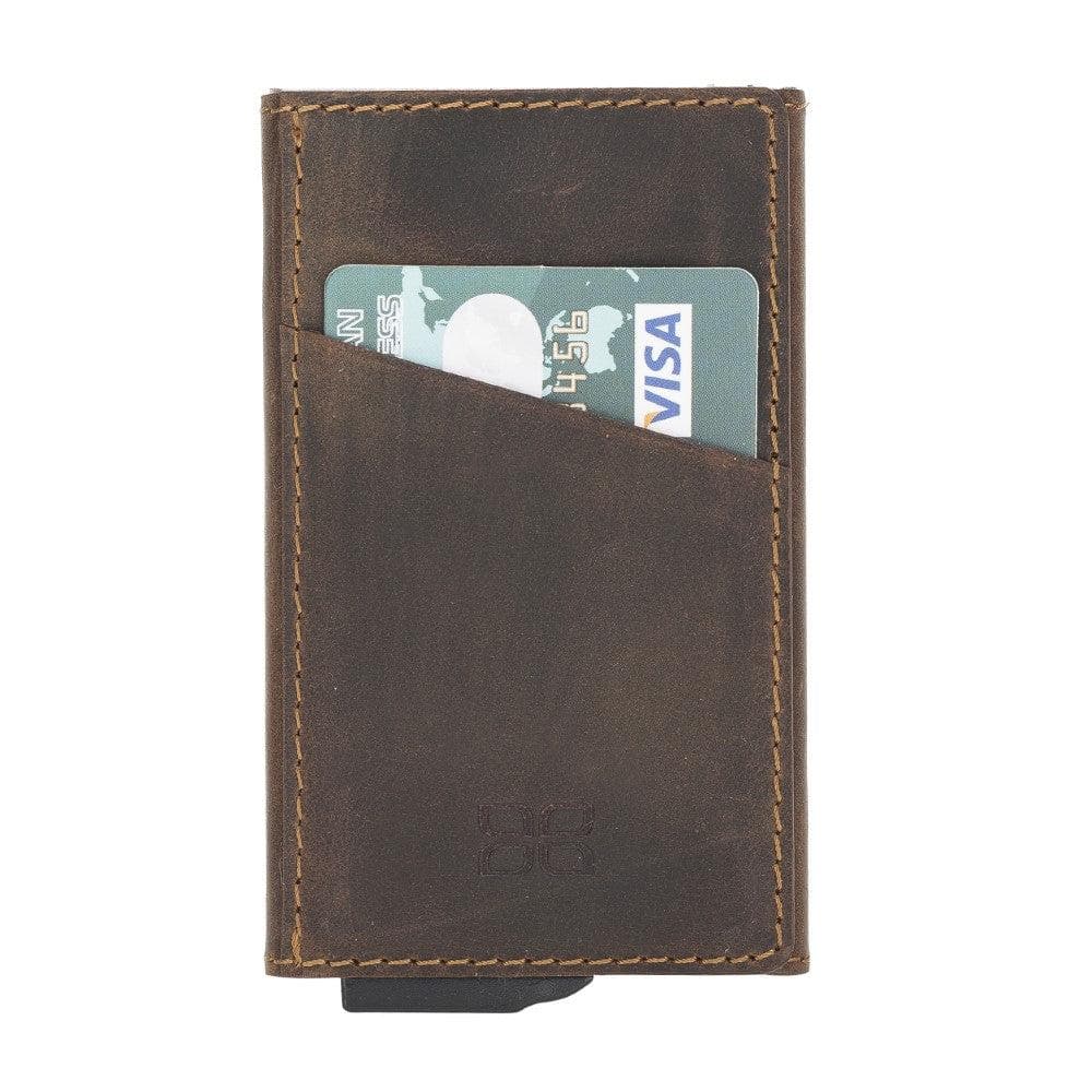 Torres Genuine Leather Mechanical Card Holder