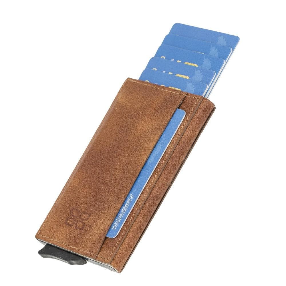 Torres Genuine Leather Mechanical Card Holder