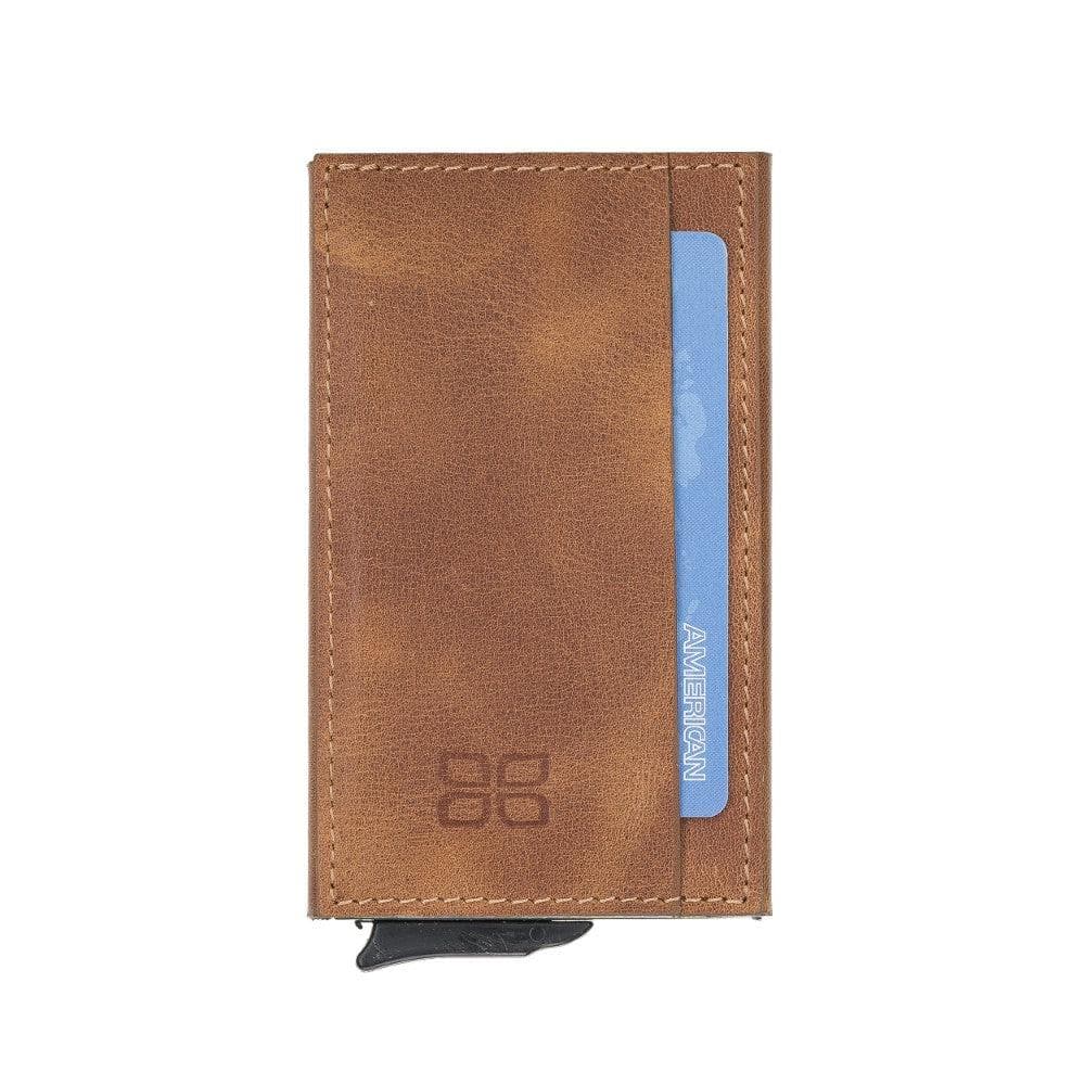 Torres Genuine Leather Mechanical Card Holder