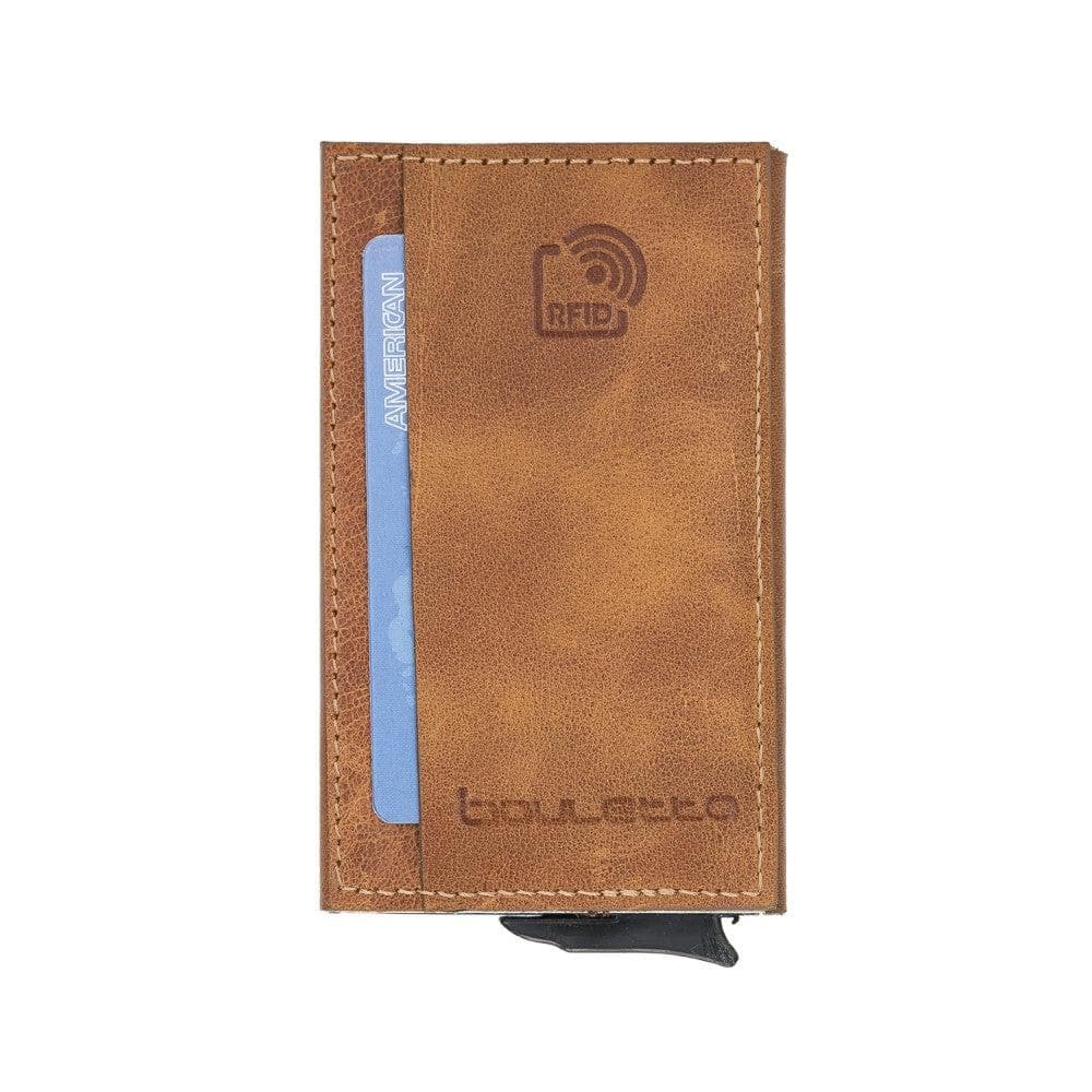 Torres Genuine Leather Mechanical Card Holder