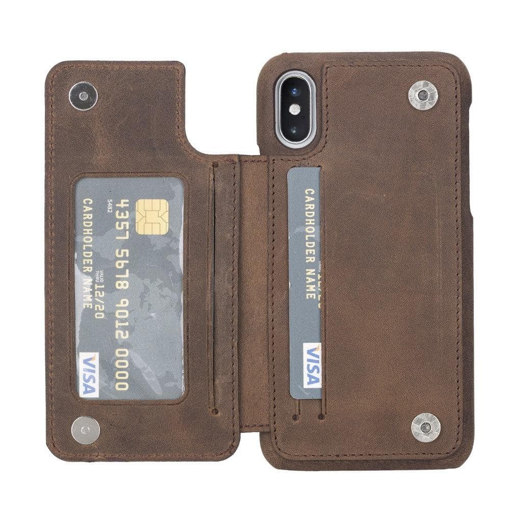 iPhone X Series Genuine Leather Ultimate Holder Back Cover