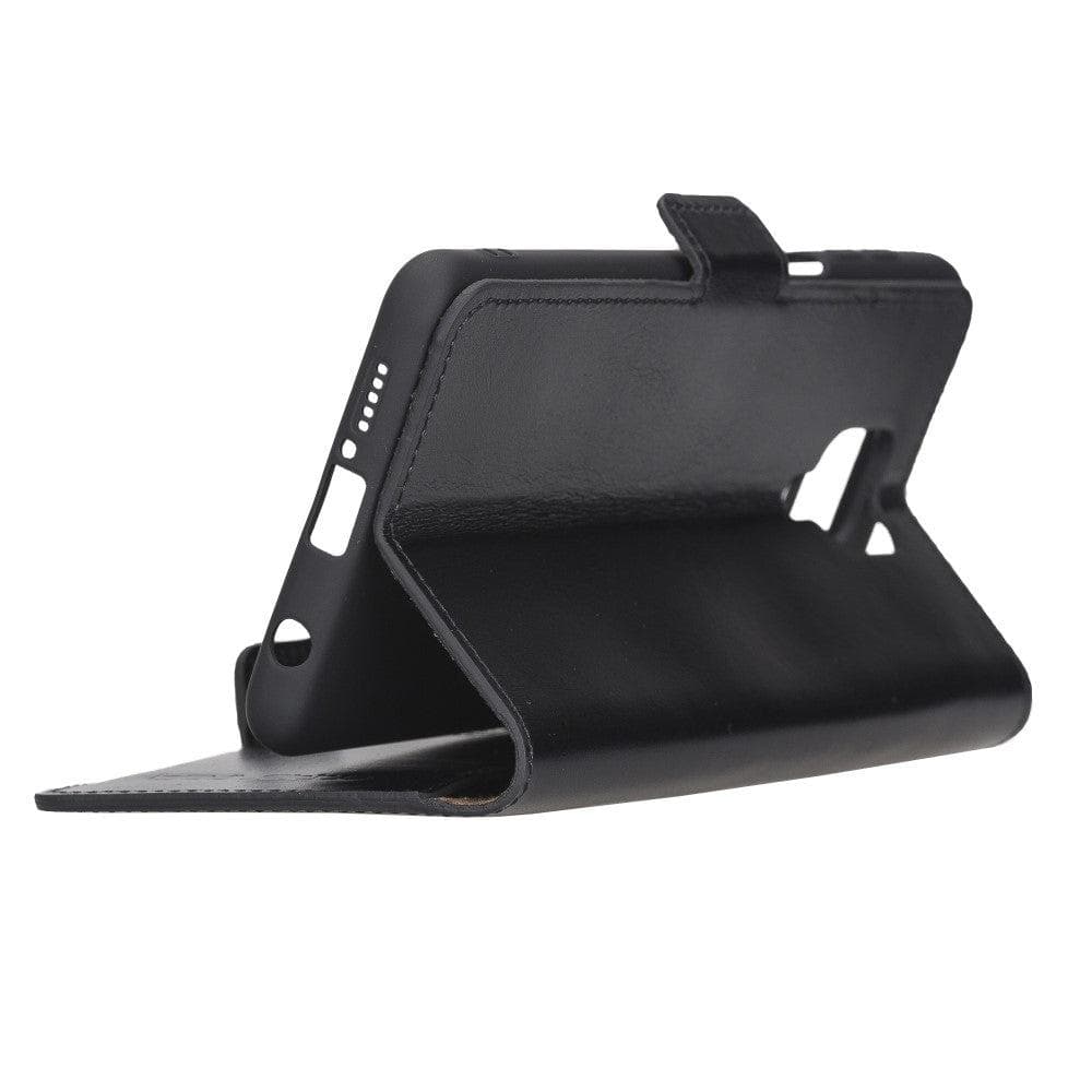 Xiaomi Note 9 Series Genuine Leather Wallet Folio Case-Black