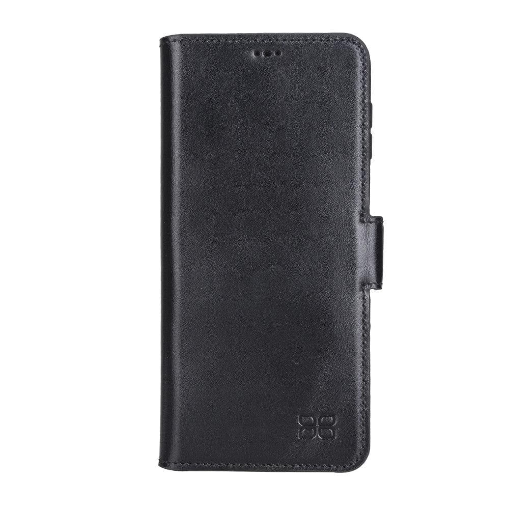 Xiaomi Note 9 Series Genuine Leather Wallet Folio Case-Black