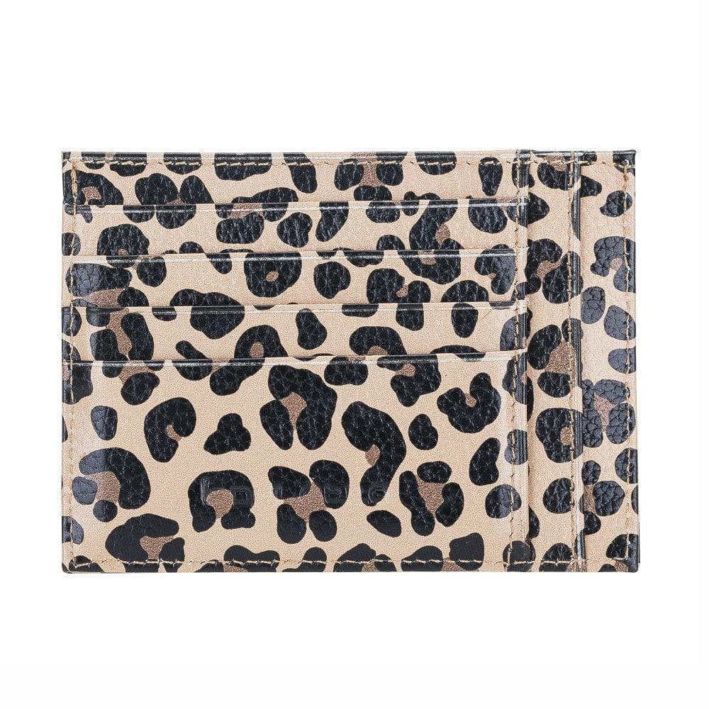 Porte-cartes zippé en cuir véritable