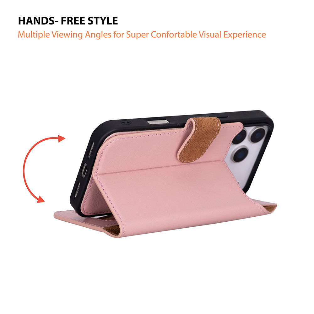 Étui portefeuille en cuir pour iPhone 17 Pro Max (6.9")