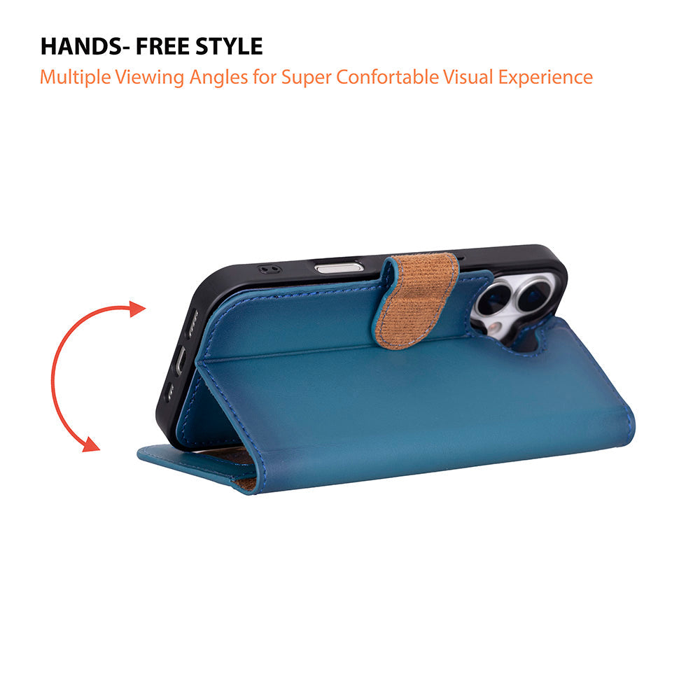 iPhone 17 (6.3") Leder-Brieftaschenhülle