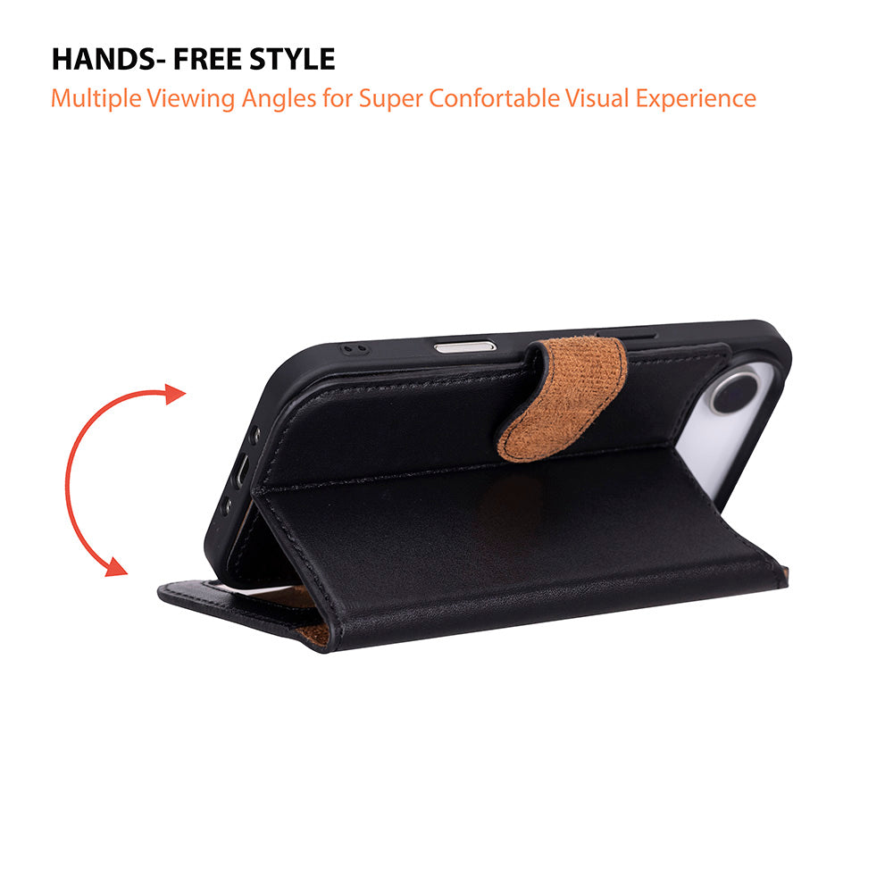 Étui portefeuille en cuir pour iPhone 17 Air (6.5")