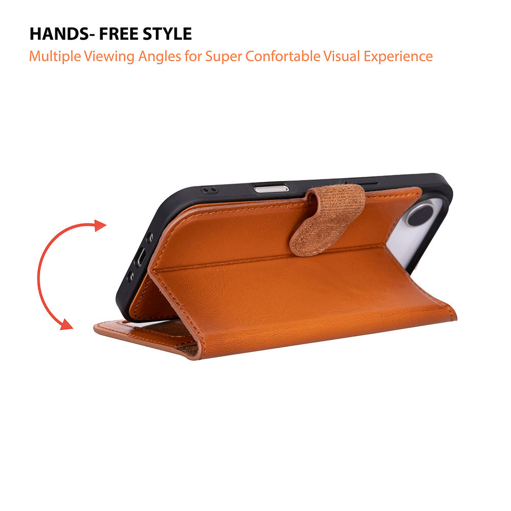 Étui portefeuille en cuir pour iPhone 17 Air (6.5")