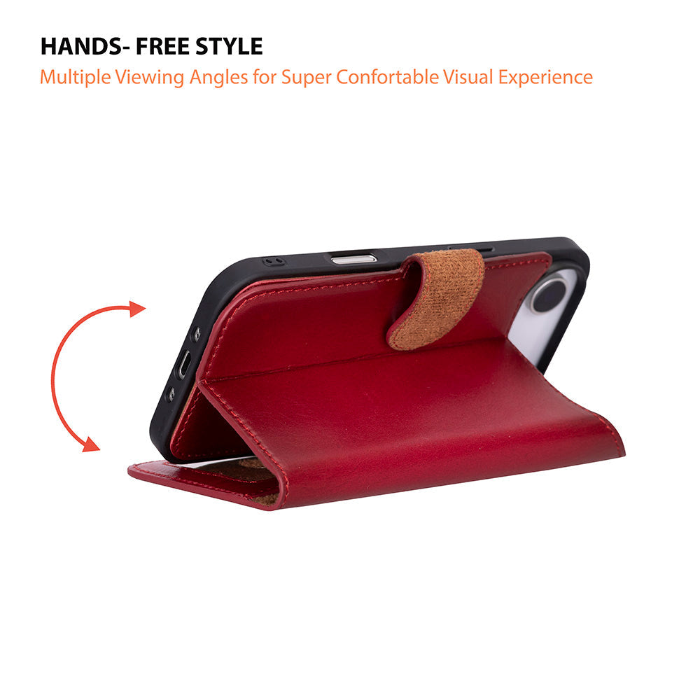 Étui portefeuille en cuir pour iPhone 17 Air (6.5")