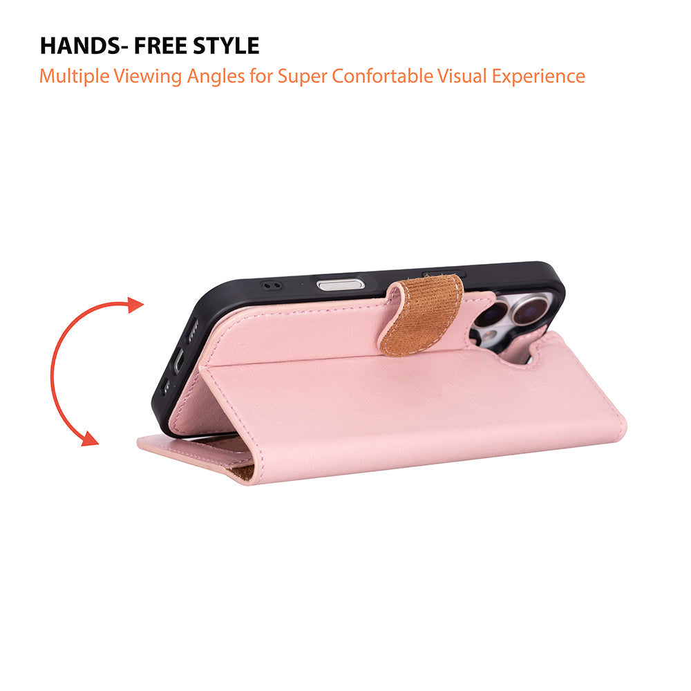 iPhone 17 (6.3") Leder-Brieftaschenhülle
